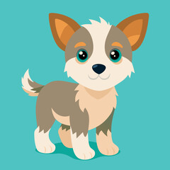 cute cartoon vector dog
