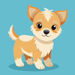 cute cartoon vector dog