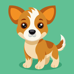 cute cartoon vector dog
