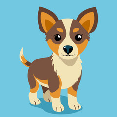 cute cartoon vector dog