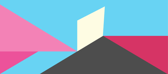 Minimal building shadow abstract background