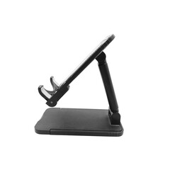 Premium Transparent Mobile Phone Stand Isolated on White Background – 4K High Resolution PNG for Mockup, E-commerce, and Product Display