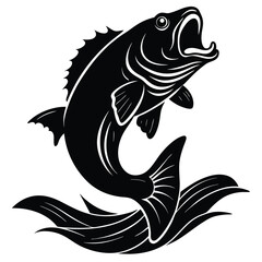 black and white fish