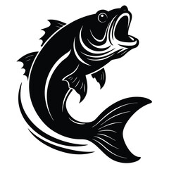 black and white fish