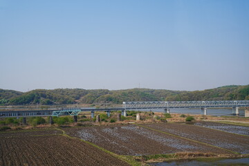 Bridge of Freedom or Korean Demilitarized Zone, DMZ - 大韓民国 DMZ 非武装地帯...