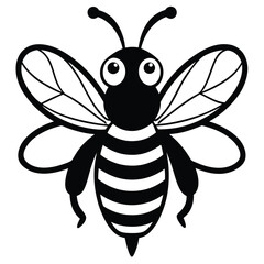 Fototapeta premium vector illustration of a bee