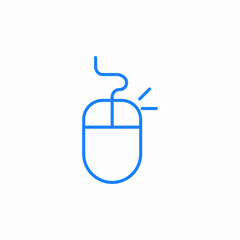 mouse click icon sign vector