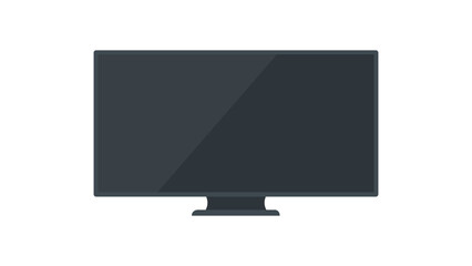 lcd monitor isolated on white