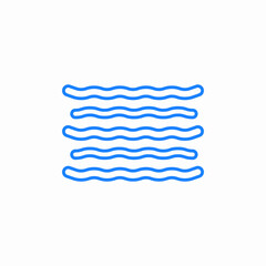 sea vawes icon sign vector