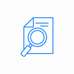 search document icon sign vector