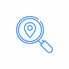 search location icon sign vector
