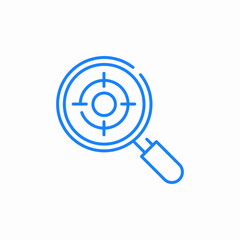 target search icon sign vector