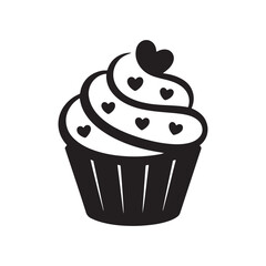 vector illustration of cupcakes