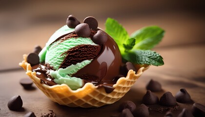 mint chocolate chip ice cream