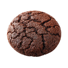 A single close-up shot of a delicious chocolate cookie