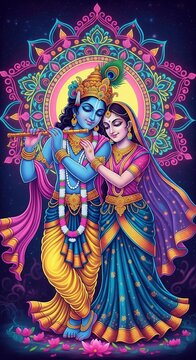 krishna wallpaper hd 4k for mobile | krishna janmashtami wallpaper vertical neon | radha krishna photo 9:16 | krishna bhagwan mobile wallpaper hd