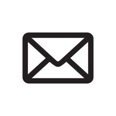 Email letter message symbol on a metal button or white background