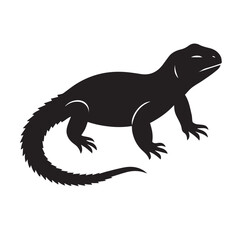 Printable vector illustration of sanda lizards, Lizard vector, Silhouette Vector Illustration of a Sanda Lizard, Creepy Crawly Lizard, Sanda Vector Set, Minimalist Black Sanda Lizard Silhouette.