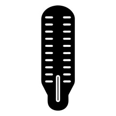 Minimalist Illustration of a Thermometer Representing Temperature and Measurement