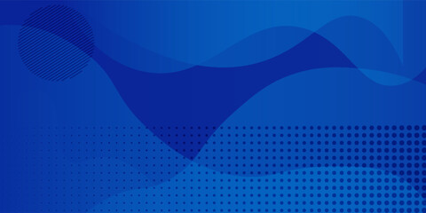 Blue abstract gradient background. Fluid shapes composition. Vector illustration