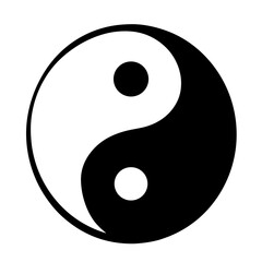 Yin and Yang symbol representing balance, harmony, and the duality of existence
