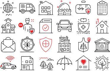 insurance icon sheet