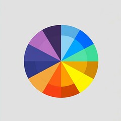 Obraz premium vector illustration of color wheel