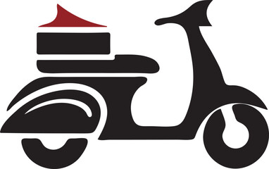 Electric Scooter Delivery Service Icon