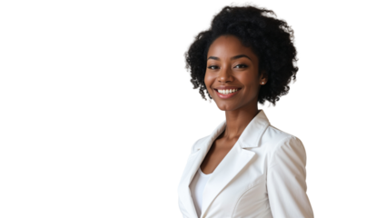 Smiling African American Businesswoman