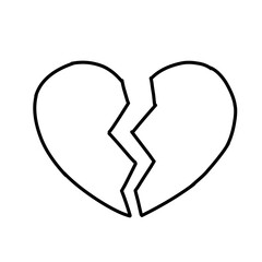 Hand Drawn heart with arrow