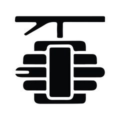 Bee hive icon. Illustration of Wild beehive Hanging on a Tree Branch.