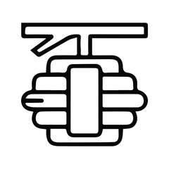 Bee hive icon. Illustration of Wild beehive Hanging on a Tree Branch.