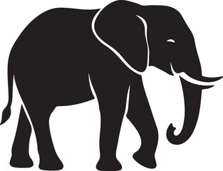 Elephant vector art styl 2025