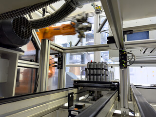 Advanced robotic automation in a manufacturing facility streamlining production processes