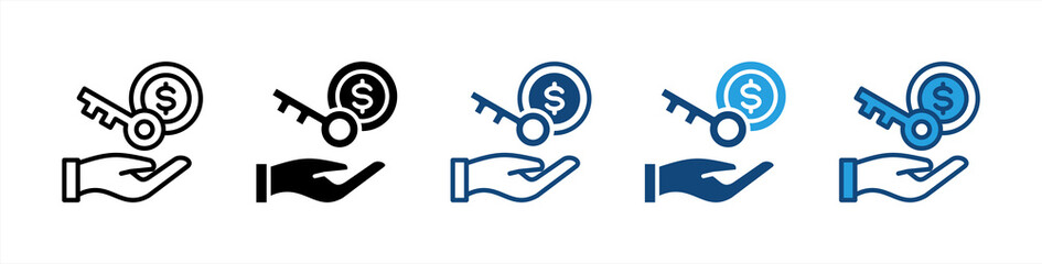 Business Opportunities icon sheet multiple style collection