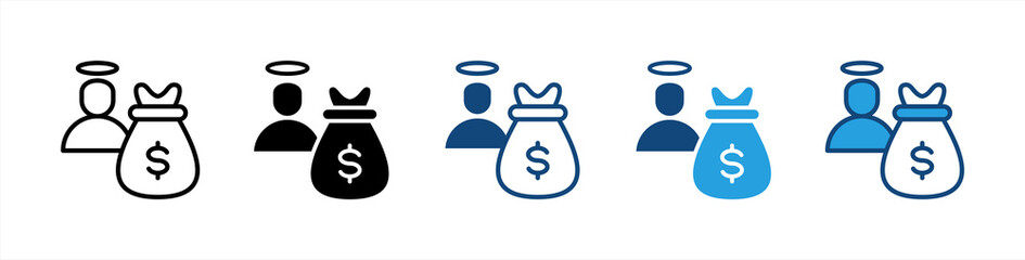 Angel Investor icon sheet multiple style collection