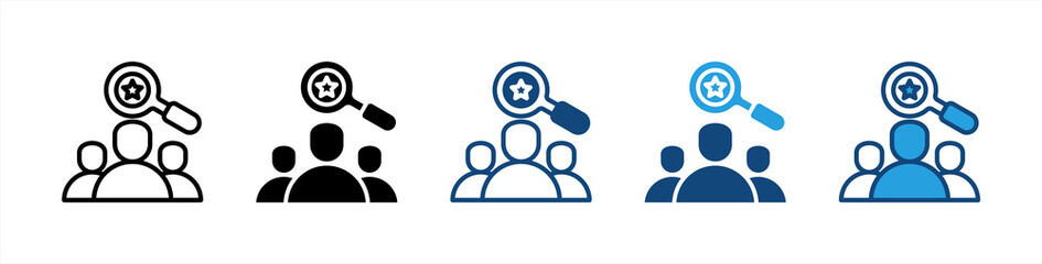 Competitive Analysis icon sheet multiple style collection