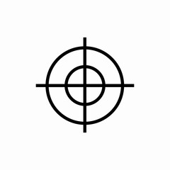 Target aim focus icon vector sign