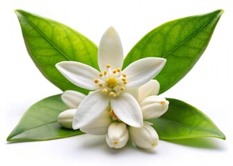 neroli flower isolated on white background