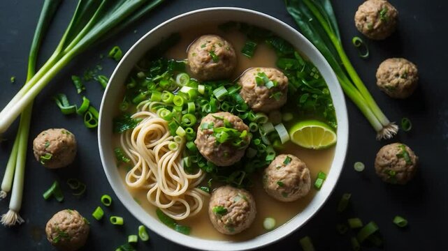 A comforting dish: meatballs
