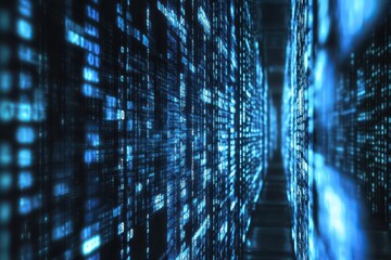 Fototapeta premium Futuristic abstract data flow