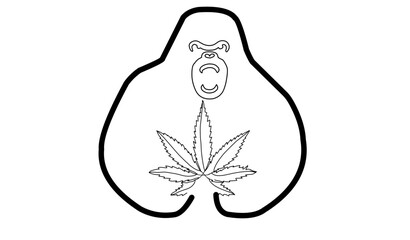 Hand Drawn vector illustration of an gorila 