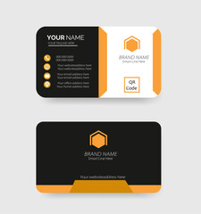 Corporate Business Card is created with a clean and professional design.	