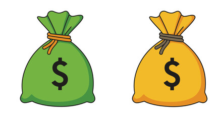 Money bag with dollar sign, a symbol of finance, wealth, and banking success