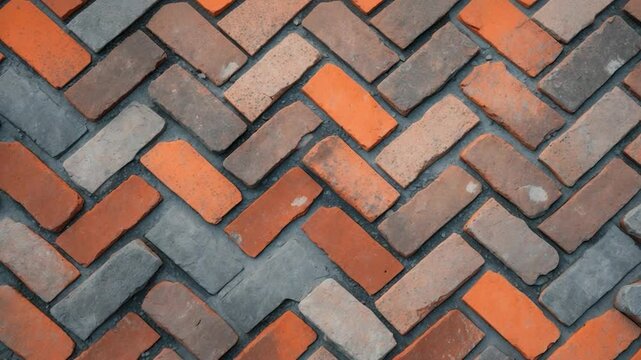 Advertising texture featuring a pattern of concrete pavers