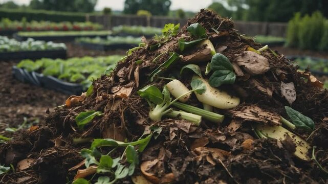Sustainable horticulture through organic composting - fostering fertile soil.