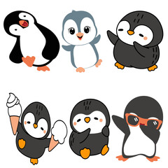 Penguin Cute Colour Vector