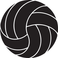 Volleyball Silhouette Black Vector | Illustration Vector Format