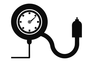 vector illustration of a clock