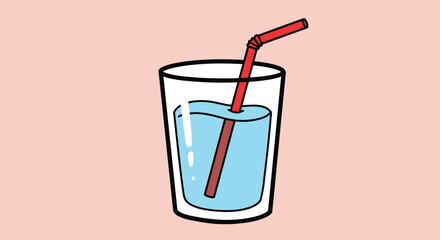 vector illustration of a cocktail